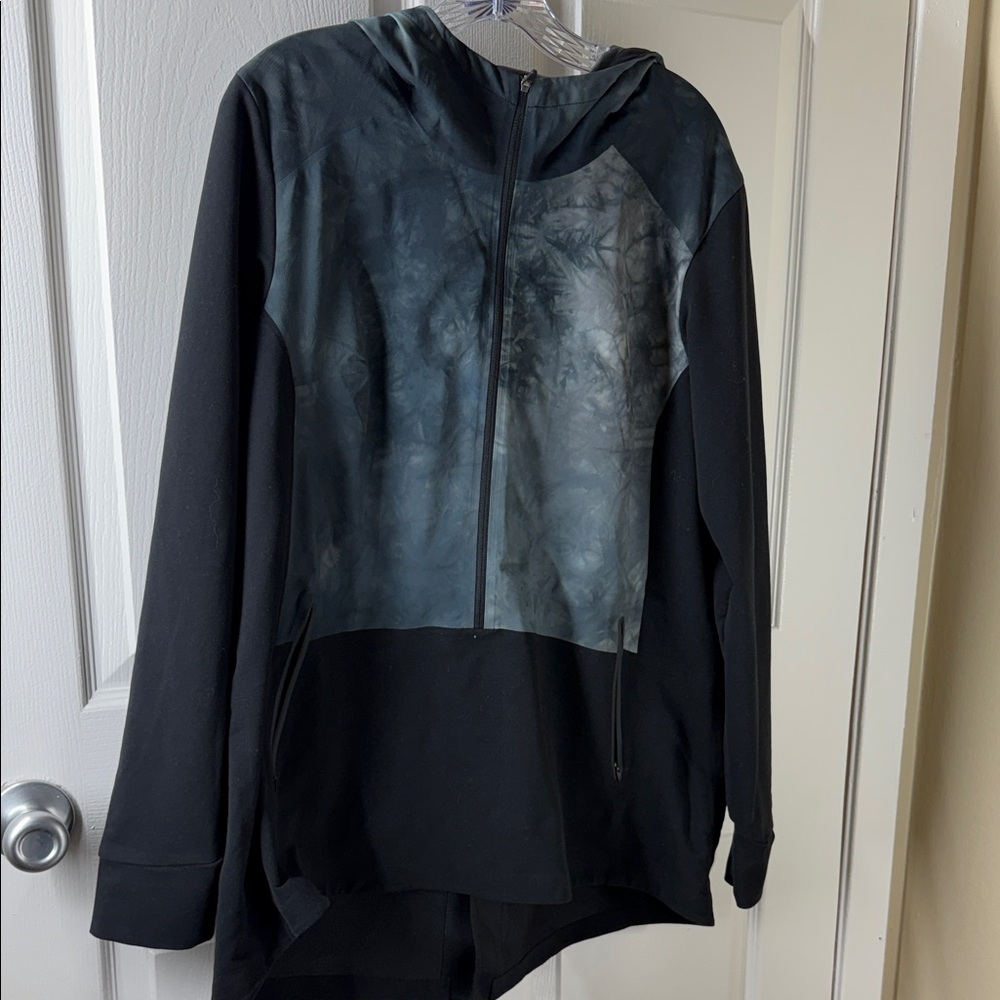 The North Face Black and Dark Gray Hooded Jacket